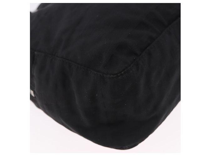 Borsa Tote FENDI Zucca Canvas Nera Argento Auth 194195 Nero - vista 15