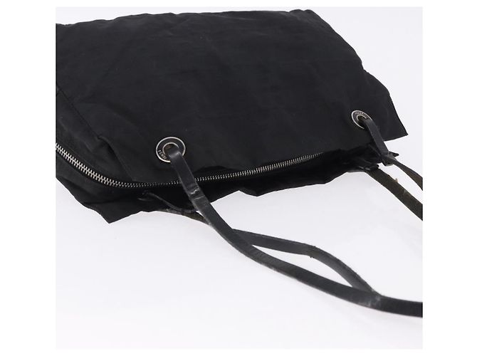 Borsa Tote FENDI Zucca Canvas Nera Argento Auth 194195 Nero - vista 6