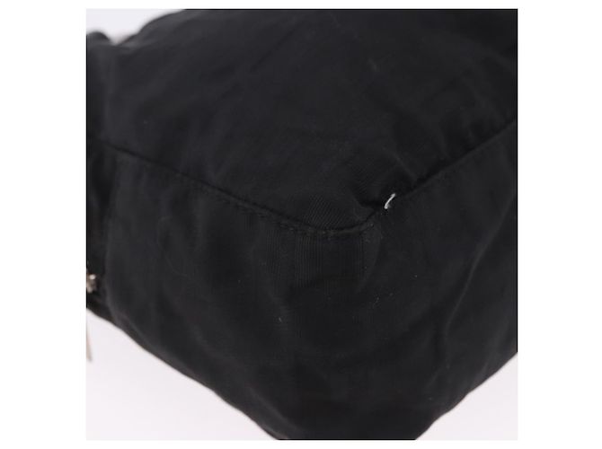 Borsa Tote FENDI Zucca Canvas Nera Argento Auth 194195 Nero - vista 9