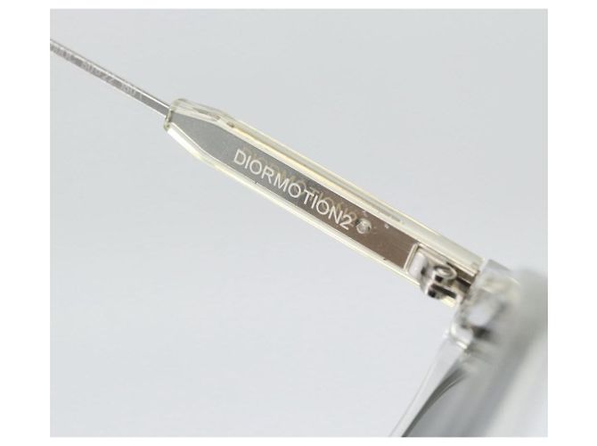 Occhiali da sole Christian Dior in plastica trasparente argento Auth BA14260 - vista 14