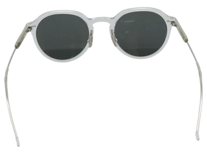 Occhiali da sole Christian Dior in plastica trasparente argento Auth BA14260 - vista 3