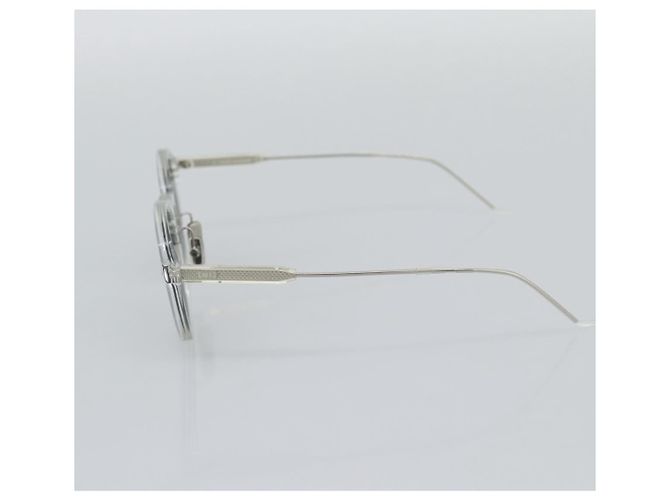 Occhiali da sole Christian Dior in plastica trasparente argento Auth BA14260 - vista 6