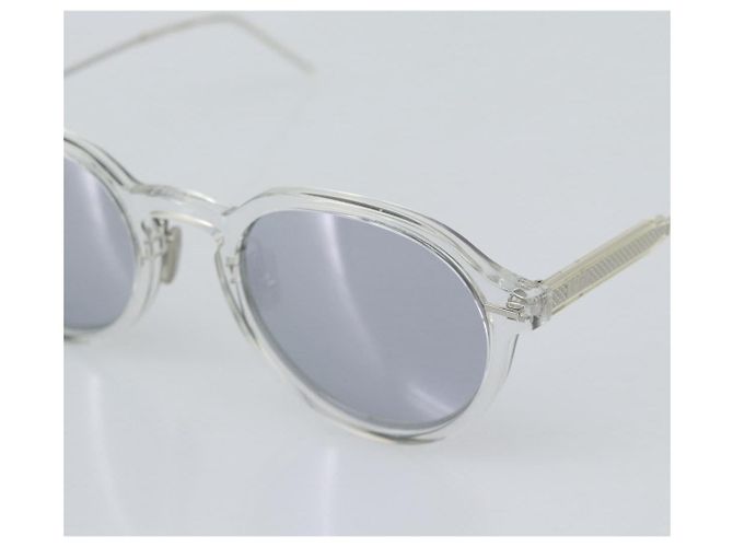 Occhiali da sole Christian Dior in plastica trasparente argento Auth BA14260 - vista 9