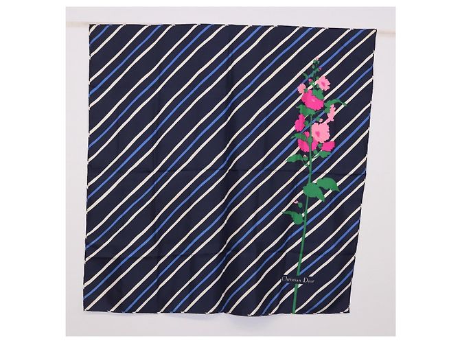 LOEWE Christian Dior Saint Laurent Sciarpa in seta set da 4 Rosso Blu Navy Marrone Auth bs36356 - vista 20