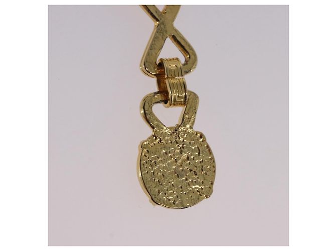 Orecchini Gianni Versace Medusa in metallo color oro Auth BA14710V - vista 14
