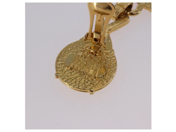 Orecchini Gianni Versace Medusa in metallo color oro Auth BA14710V - vista 16