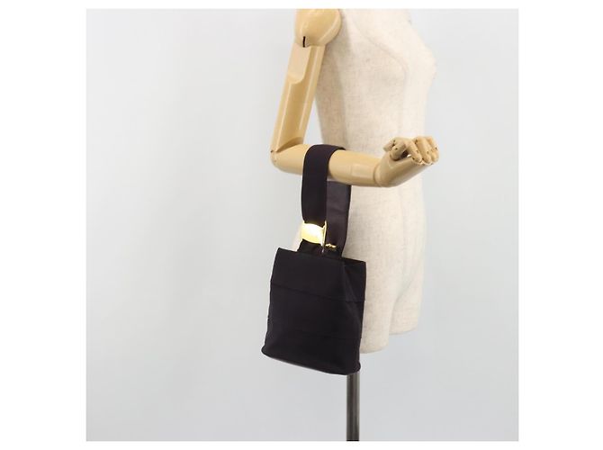 Borsa Salvatore Ferragamo Vala in tela Viola e Oro Autentica 195276 - vista 21