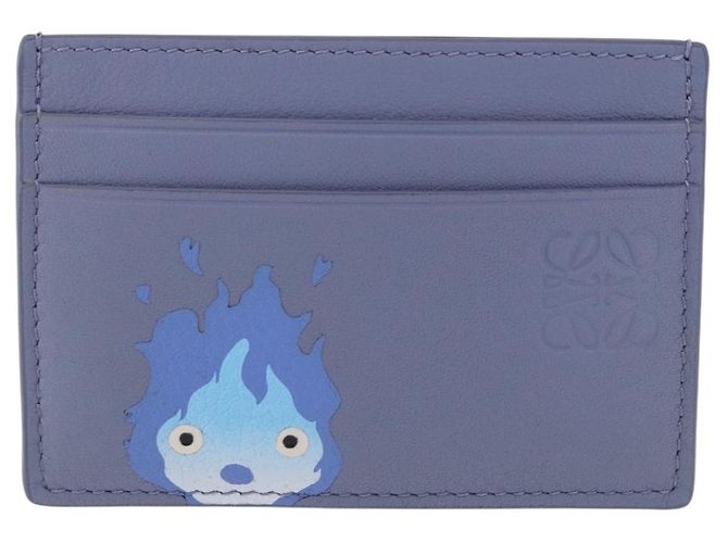 LOEWE x Studio Ghibli Howl's Moving Castle Calcifer Tarjetero Azul Auth 167486SM - vista 13