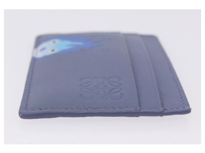 LOEWE x Studio Ghibli Howl's Moving Castle Calcifer Tarjetero Azul Auth 167486SM - vista 3