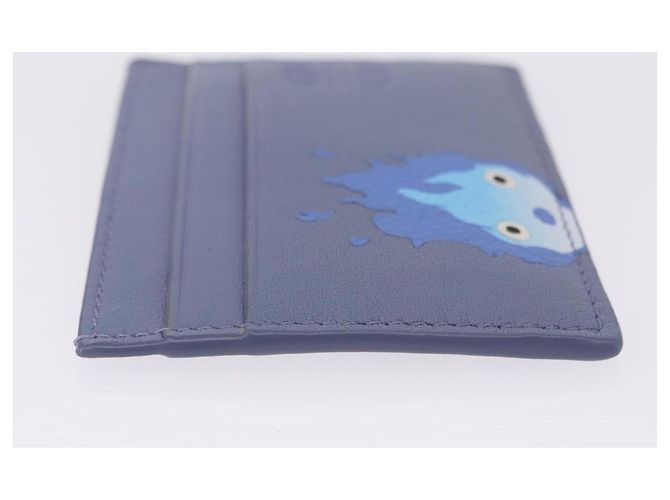 LOEWE x Studio Ghibli Howl's Moving Castle Calcifer Tarjetero Azul Auth 167486SM - vista 4