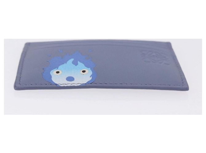 LOEWE x Studio Ghibli Howl's Moving Castle Calcifer Tarjetero Azul Auth 167486SM - vista 6