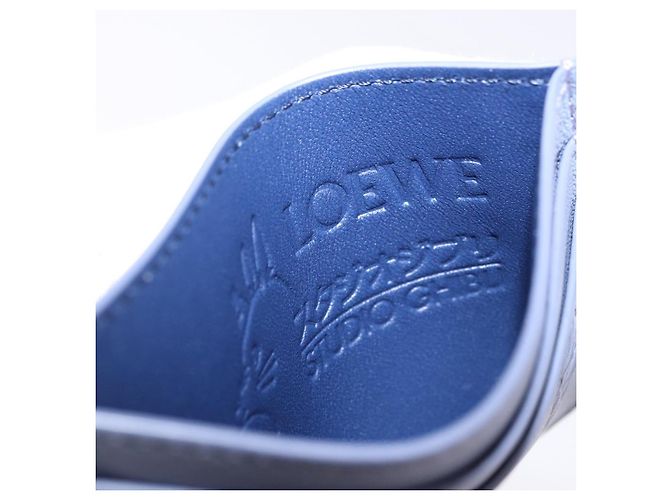 LOEWE x Studio Ghibli Howl's Moving Castle Calcifer Tarjetero Azul Auth 167486SM - vista 8