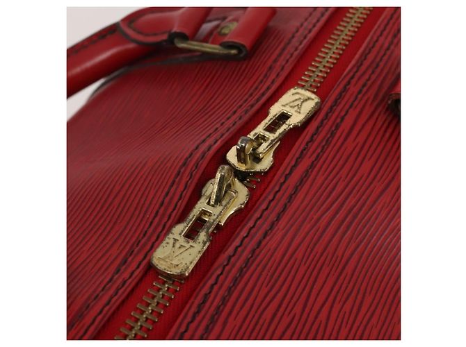 LOUIS VUITTON Epi Keepall 50 Boston Bag Rosso M42967 LV Auth 193031A - vista 10