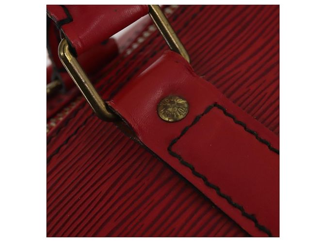 LOUIS VUITTON Epi Keepall 50 Boston Bag Rosso M42967 LV Auth 193031A - vista 17