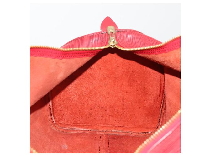 LOUIS VUITTON Epi Keepall 50 Boston Bag Rosso M42967 LV Auth 193031A - vista 20
