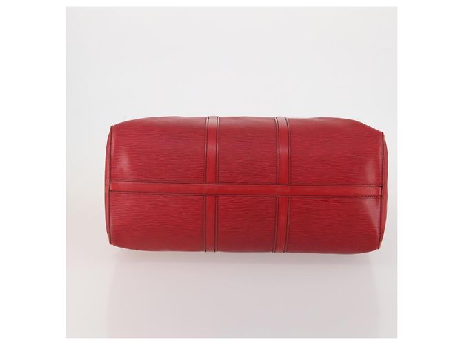 LOUIS VUITTON Epi Keepall 50 Boston Bag Rosso M42967 LV Auth 193031A - vista 5