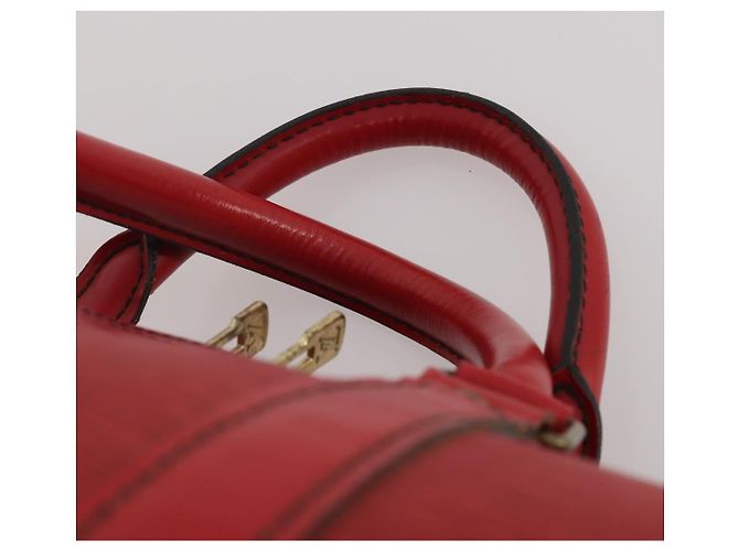 LOUIS VUITTON Epi Keepall 50 Boston Bag Rosso M42967 LV Auth 193031A - vista 8