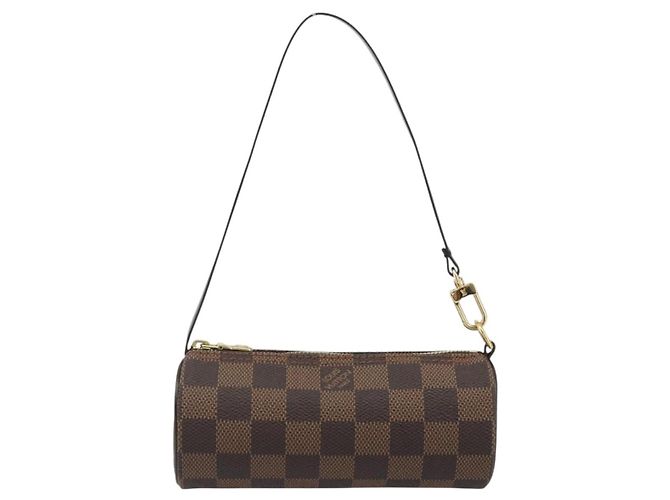 LOUIS VUITTON Damier Ebene Papillon Pouch LV Auth 193550V - vista 13
