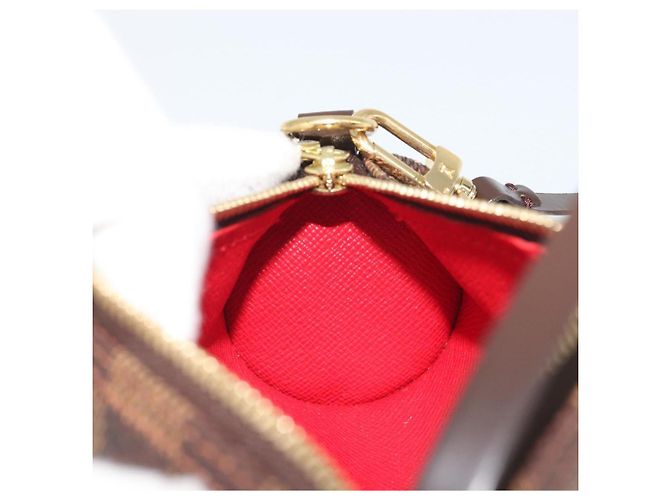 LOUIS VUITTON Damier Ebene Papillon Pouch LV Auth 193550V - vista 18