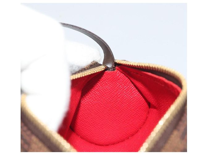 LOUIS VUITTON Damier Ebene Papillon Pouch LV Auth 193550V - vista 19