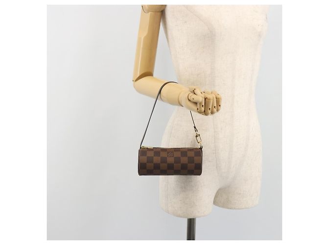 LOUIS VUITTON Damier Ebene Papillon Pouch LV Auth 193550V - vista 20