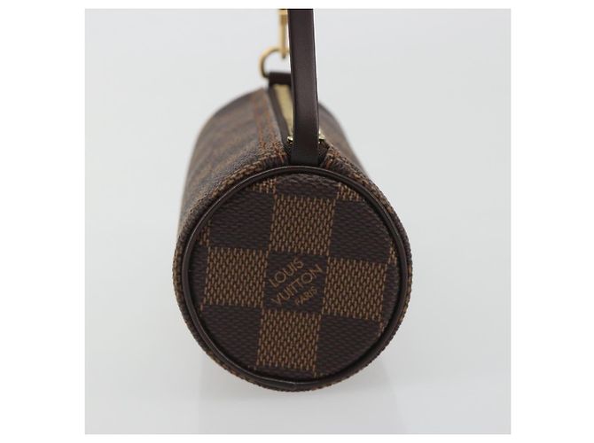 LOUIS VUITTON Damier Ebene Papillon Pouch LV Auth 193550V - vista 4