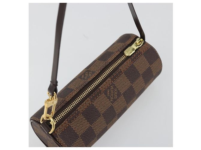 LOUIS VUITTON Damier Ebene Papillon Pouch LV Auth 193550V - vista 6