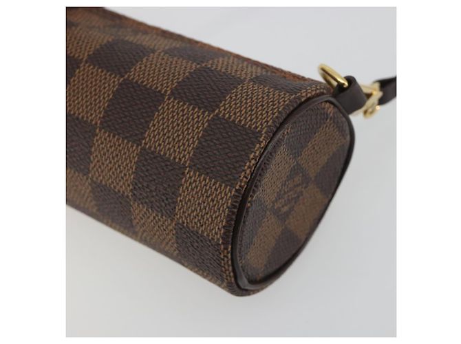 LOUIS VUITTON Damier Ebene Papillon Pouch LV Auth 193550V - vista 9