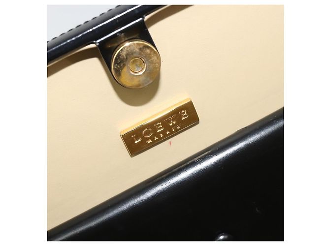Borsa a mano LOEWE in pelle nera Auth bs36661 Nero - vista 10