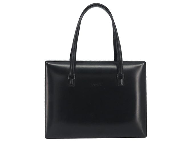 Borsa a mano LOEWE in pelle nera Auth bs36661 Nero - vista 13