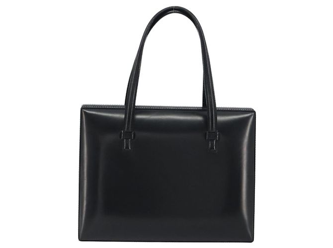 Borsa a mano LOEWE in pelle nera Auth bs36661 Nero - vista 2