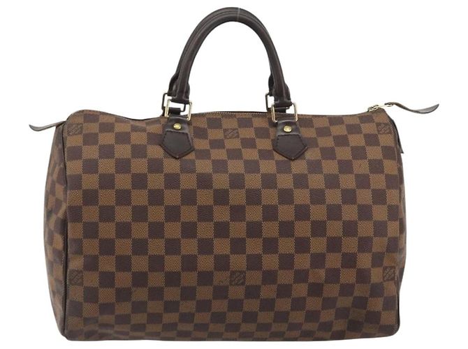 LOUIS VUITTON Borsa Damier Ebene Speedy 35 Hand Bag N41363 LV Auth bs36583 - vista 13