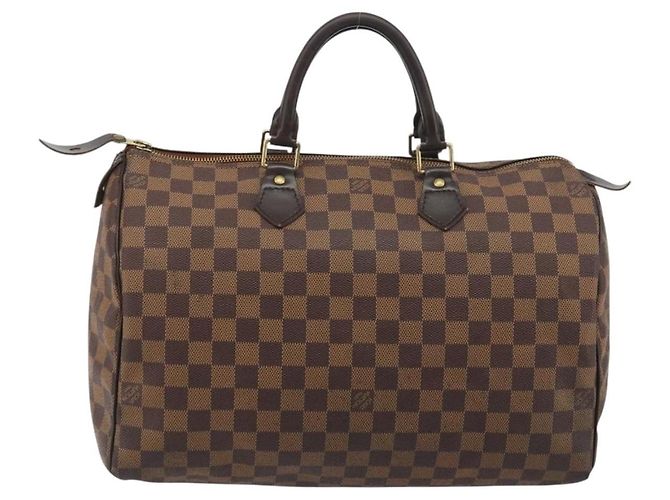 LOUIS VUITTON Borsa Damier Ebene Speedy 35 Hand Bag N41363 LV Auth bs36583 - vista 2