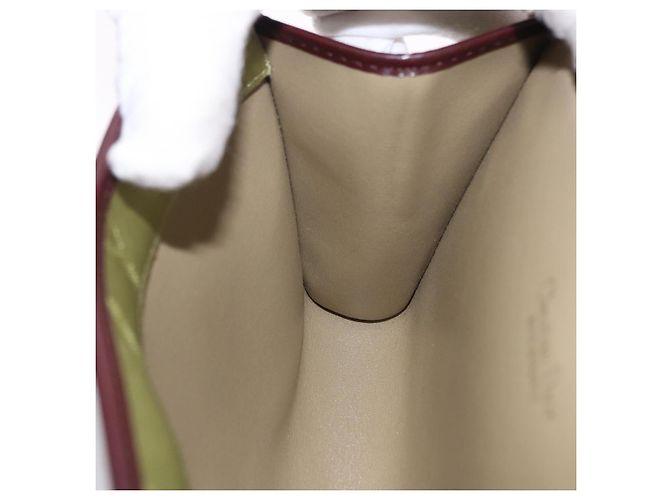 Borsa a tracolla con catena Christian Dior in nylon beige oro Auth bs36401 D'oro - vista 20
