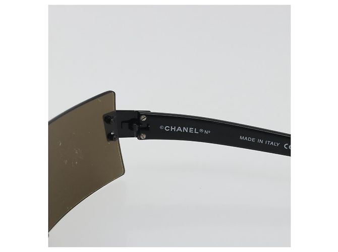 Gafas de sol CHANEL plástico Negro CC Auth bs36572 - vista 10