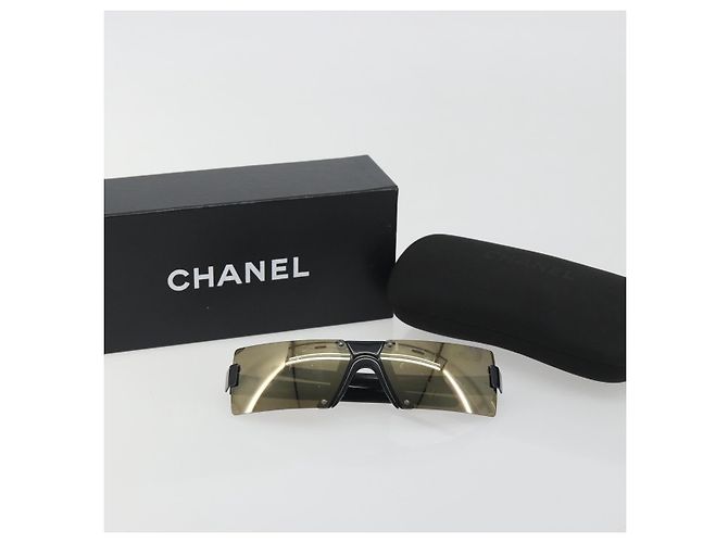 Gafas de sol CHANEL plástico Negro CC Auth bs36572 - vista 18