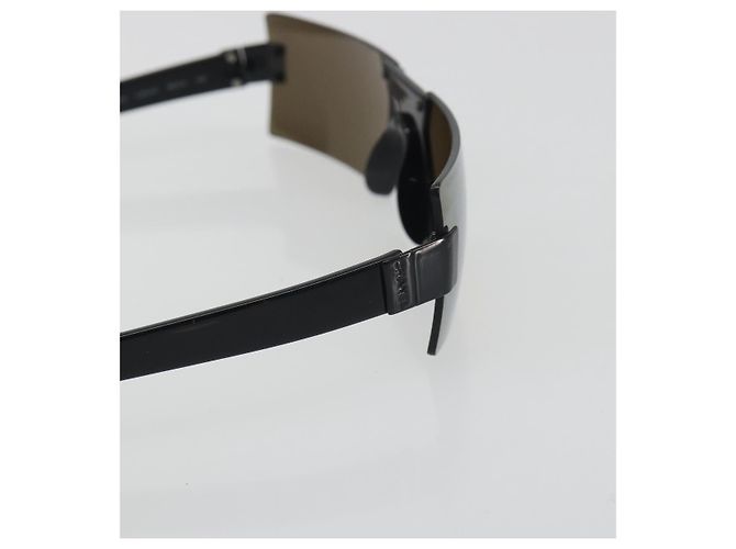 Gafas de sol CHANEL plástico Negro CC Auth bs36572 - vista 9