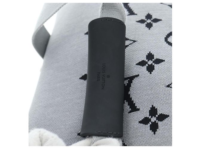 LOUIS VUITTON Monogram Jacquard Knit Horizon Soft 2R55 Gray M20129 Auth ki6739M Marrone - vista 25