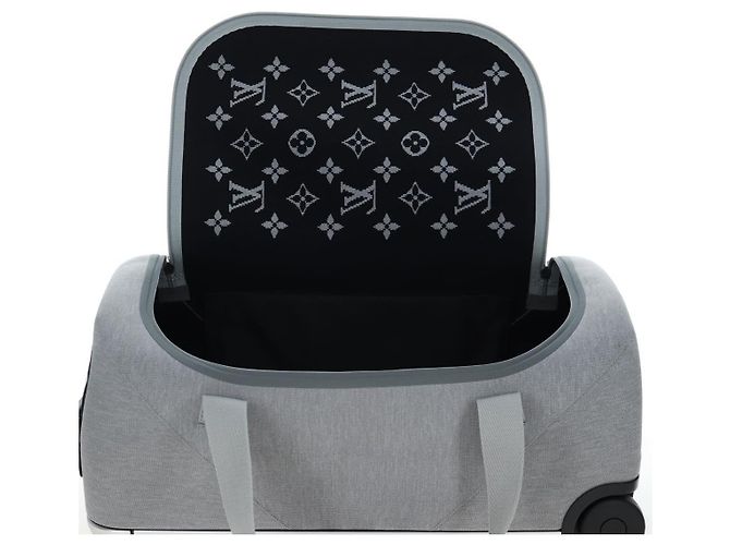 LOUIS VUITTON Monogram Jacquard Knit Horizon Soft 2R55 Gray M20129 Auth ki6739M Marrone - vista 29