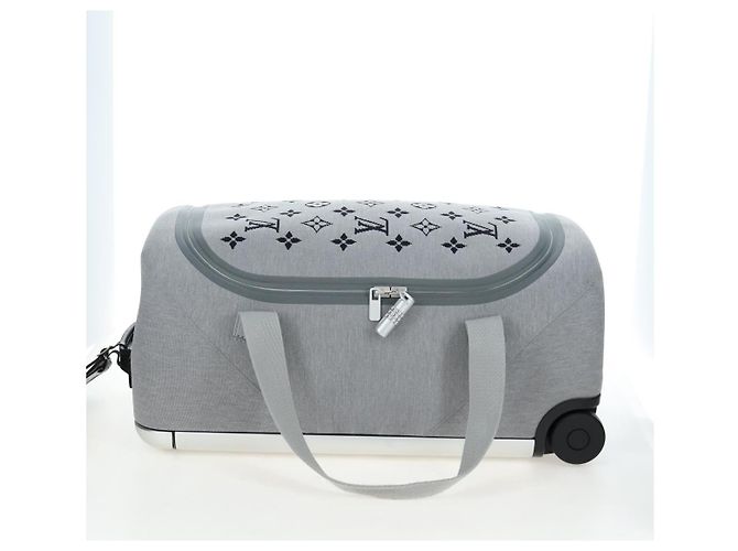 LOUIS VUITTON Monogram Jacquard Knit Horizon Soft 2R55 Gray M20129 Auth ki6739M Marrone - vista 3