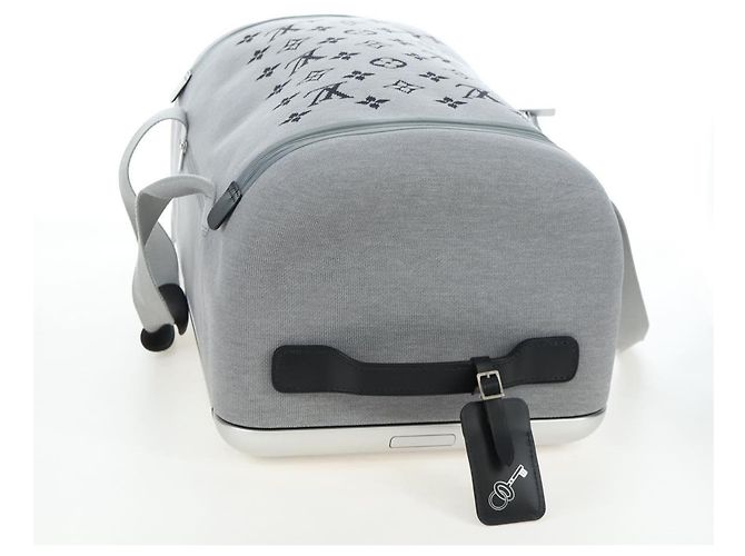 LOUIS VUITTON Monogram Jacquard Knit Horizon Soft 2R55 Gray M20129 Auth ki6739M Marrone - vista 6