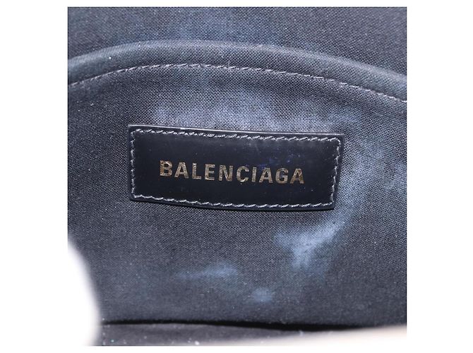 BALENCIAGA Canvas Handbag mit Hardware 2way White Gold 693662 Auth bs36453 - Ansicht 10