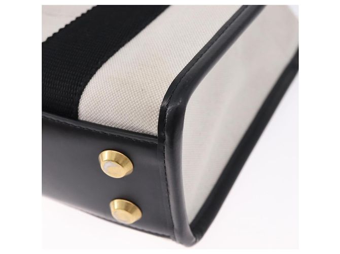 BALENCIAGA Canvas Handbag mit Hardware 2way White Gold 693662 Auth bs36453 - Ansicht 18
