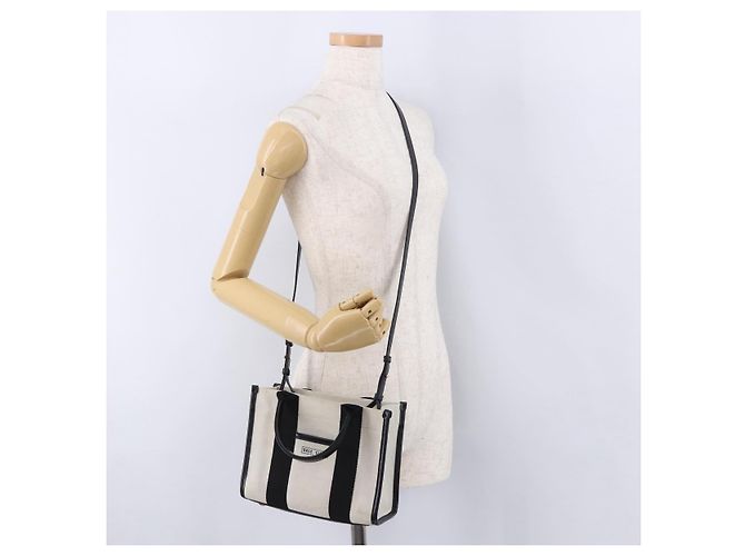 BALENCIAGA Canvas Handbag mit Hardware 2way White Gold 693662 Auth bs36453 - Ansicht 25