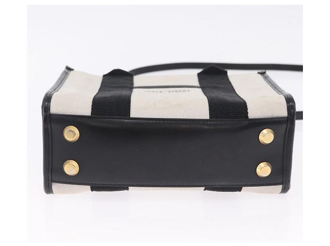 BALENCIAGA Canvas Handbag mit Hardware 2way White Gold 693662 Auth bs36453 - Ansicht 5