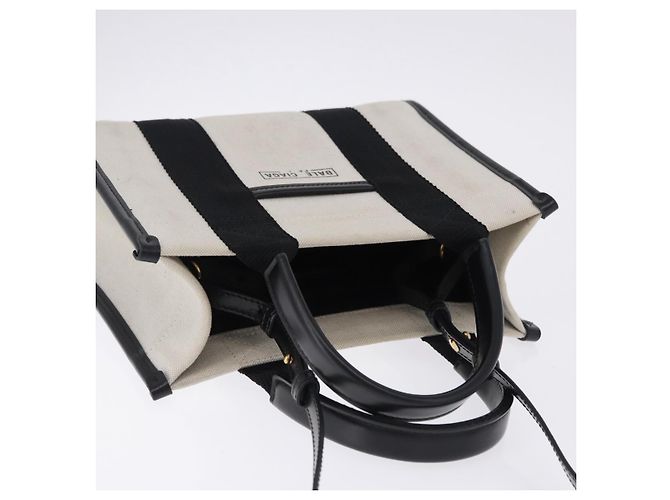 BALENCIAGA Canvas Handbag mit Hardware 2way White Gold 693662 Auth bs36453 - Ansicht 6