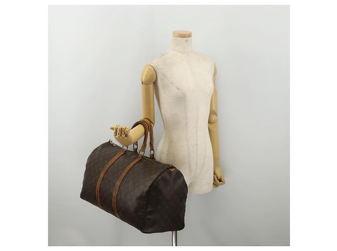 LOUIS VUITTON Monogram Keepall 50 Boston Bag M41426 LV Auth 191340 Monogramma - vista 24