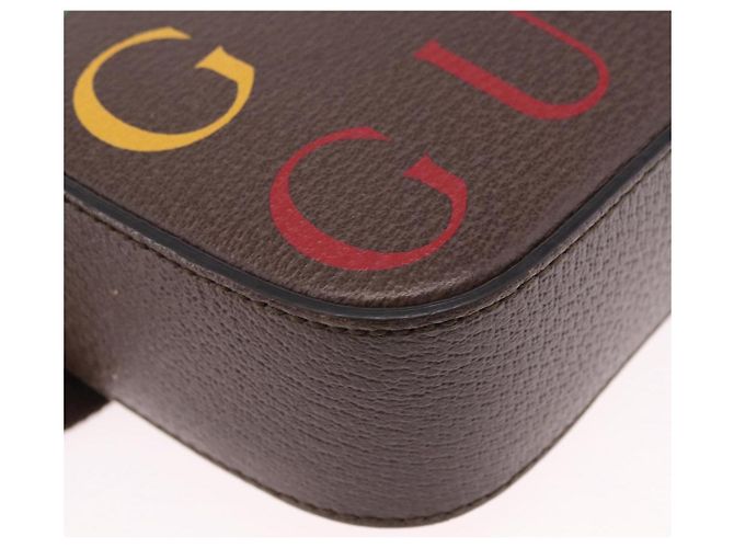Marsupio GUCCI in Pelle Marrone Oro 602695 527066 Auth 192452V - vista 11