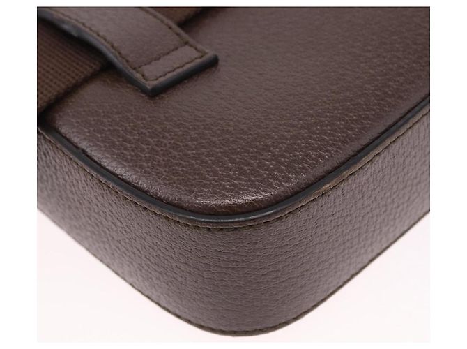 Marsupio GUCCI in Pelle Marrone Oro 602695 527066 Auth 192452V - vista 13