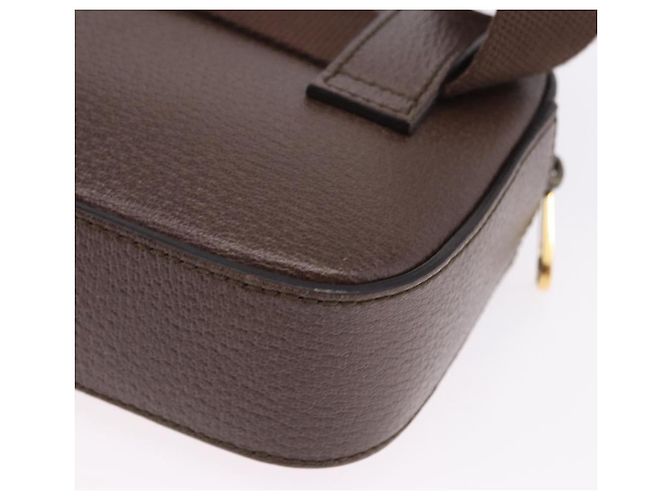 Marsupio GUCCI in Pelle Marrone Oro 602695 527066 Auth 192452V - vista 14